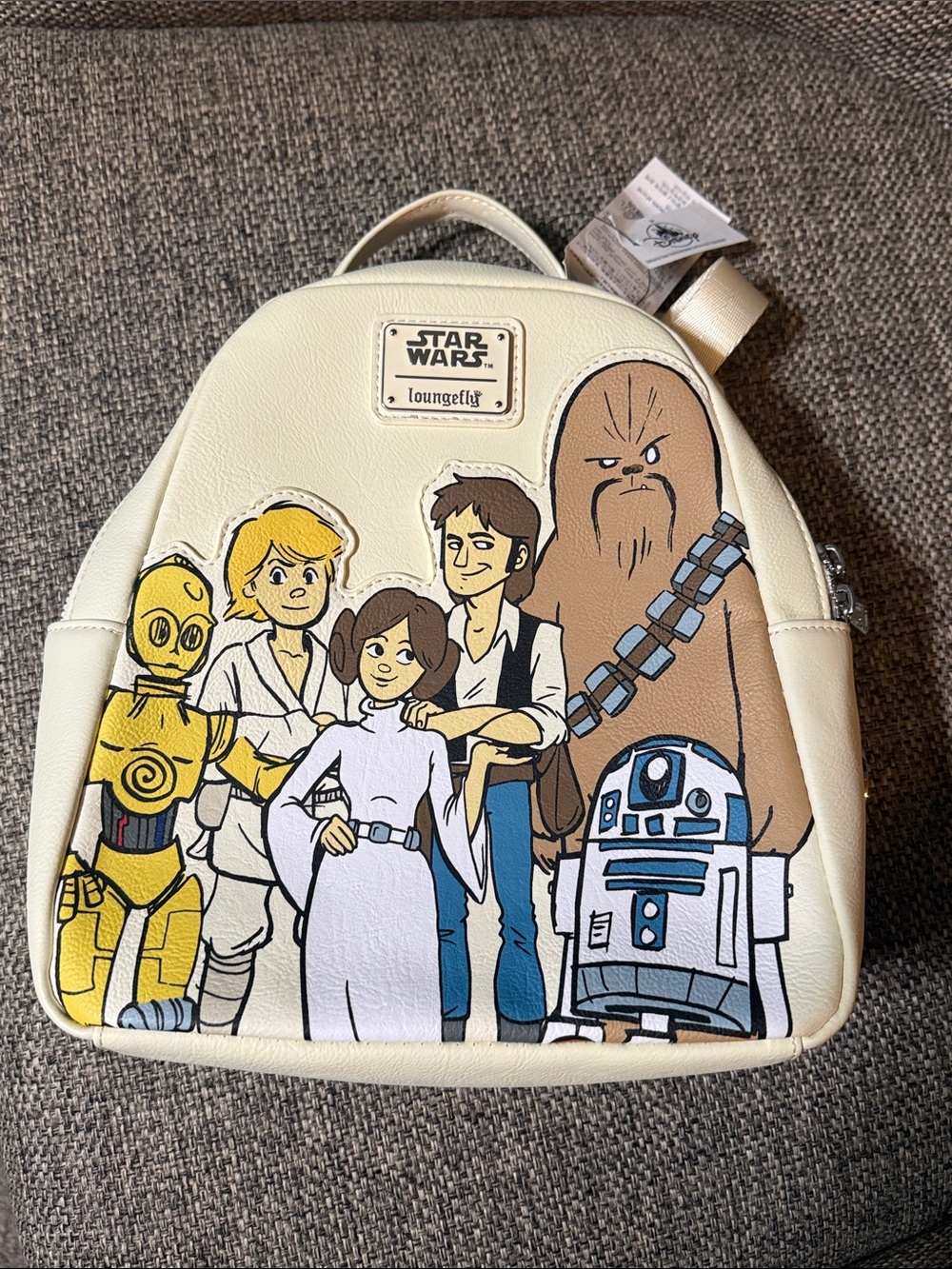 NWT Loungefly Star Wars Cream Character Mini Backpack